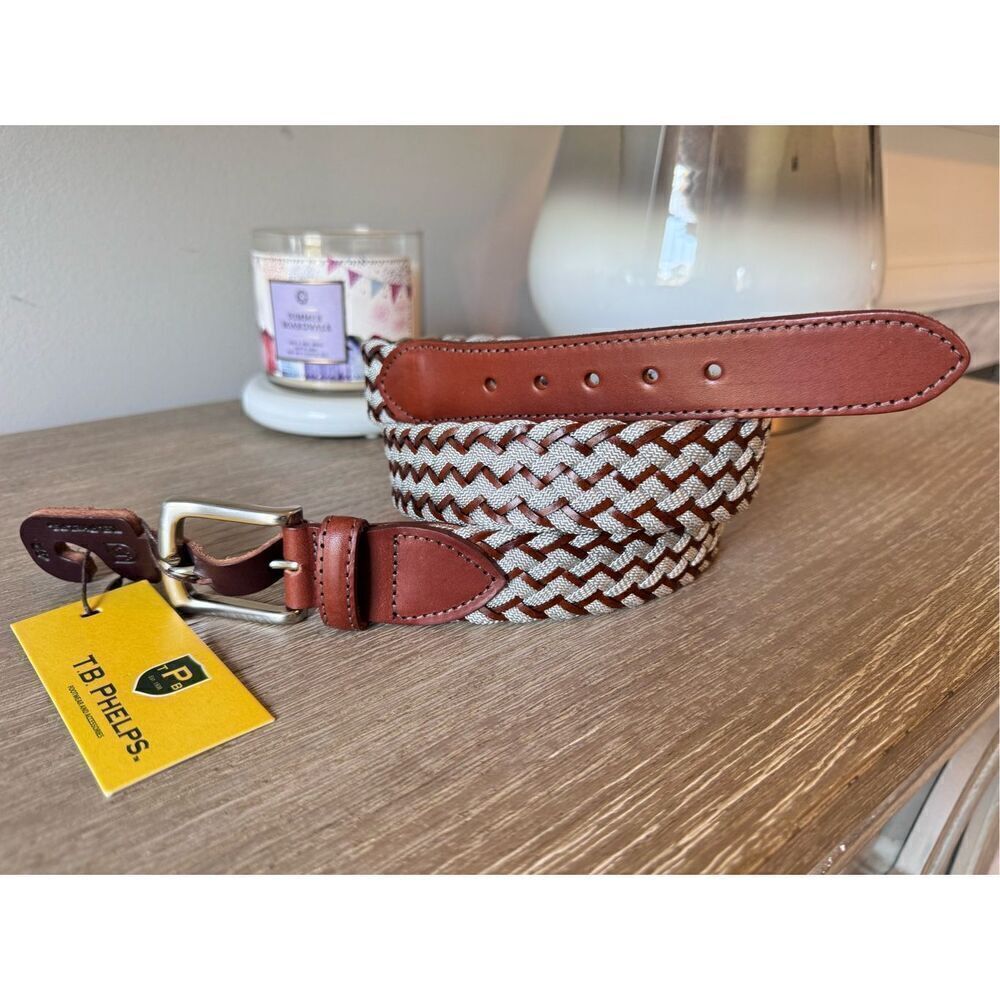 TB Phelps NWT Braided Belt Men’s Size 42‎